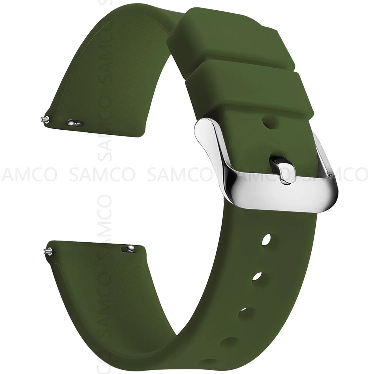 Samsung Galaxy Watch 7, 6, 5, 4 & FE Curved-End Silicone Band