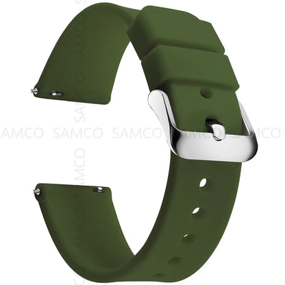 Samsung Galaxy Watch 7, 6, 5, 4 & FE Curved-End Silicone Band