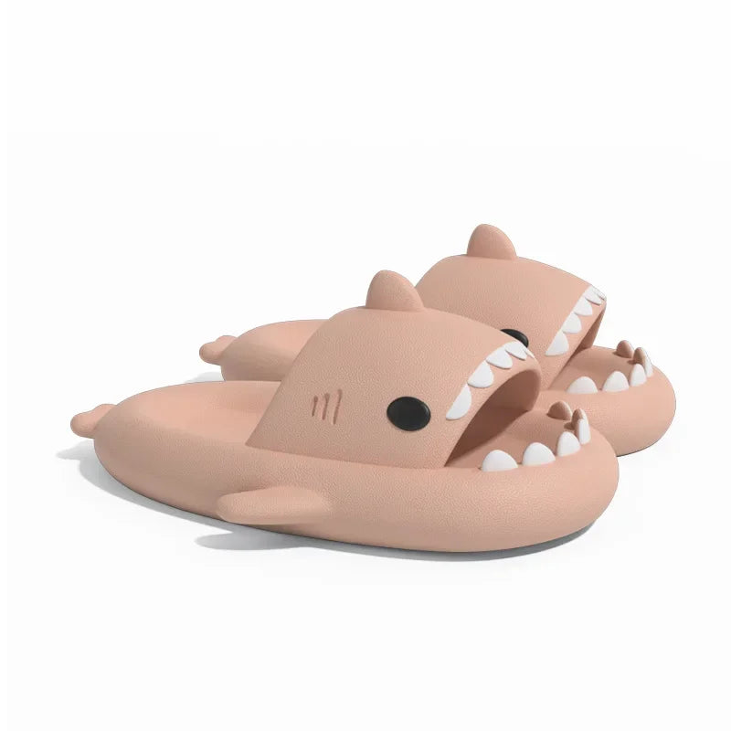 2024 New Summer Shark Slippers Women Slides Men Bathroom Flip Flops Home Anti-Skid Flat Shoes Outdoor Children's Funny Sandals