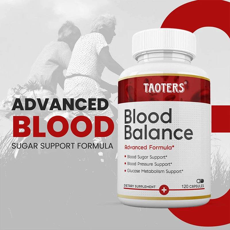Blood Balance - Supplement, Supports Regulated Blood Sugar and Blood Pressure, Glucose Metabolism, 120 Capsules