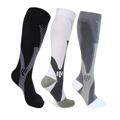 6Pairs Compression Socks 20-30mmHg High Stockings Men & Women Sports Marathon Cycling Football Varicose Veins EU35-45