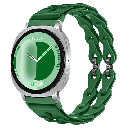 Samsung Galaxy Watch8, 9 & Ultra Silicone Chain Link Band
