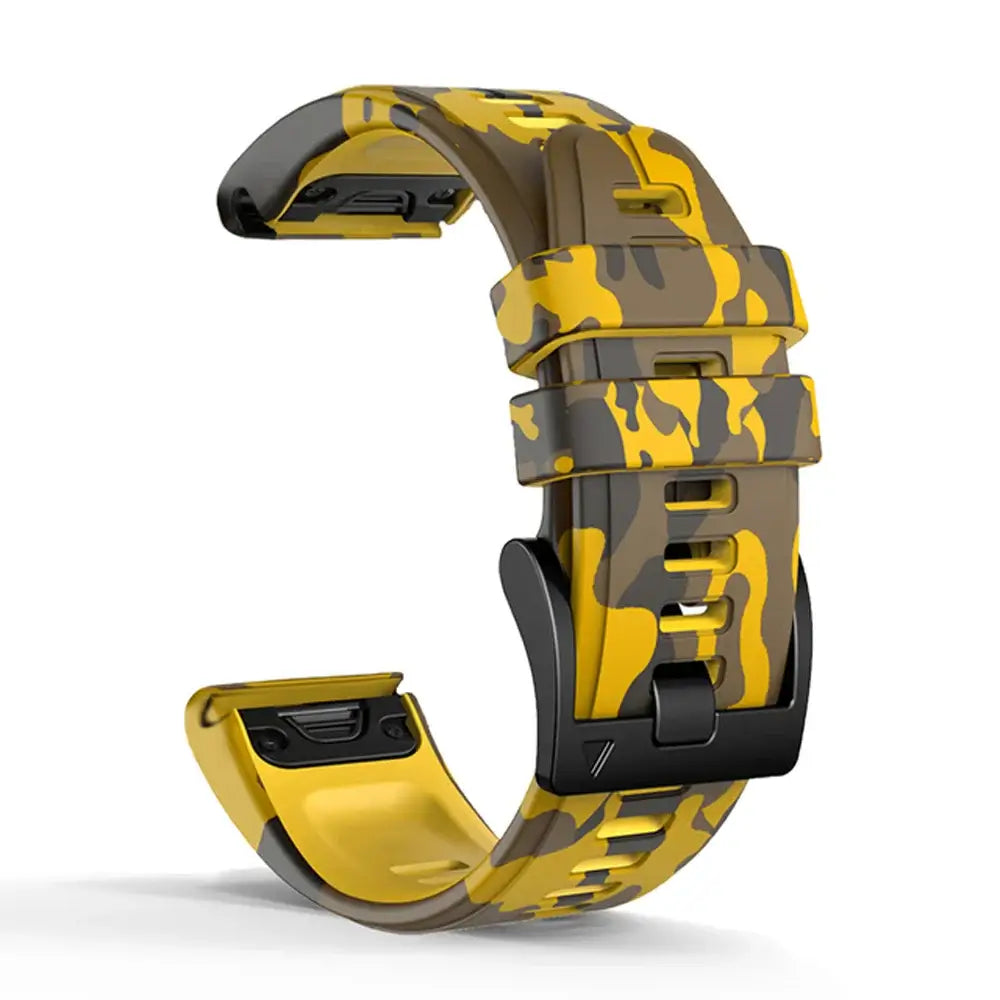 Garmin QuickFit 22/26mm Silicone Band in Camo, Two-Tone or Textured
