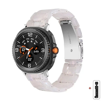 Samsung Galaxy Watch8, 9 & Ultra Resin Link Band, 40 Patterns