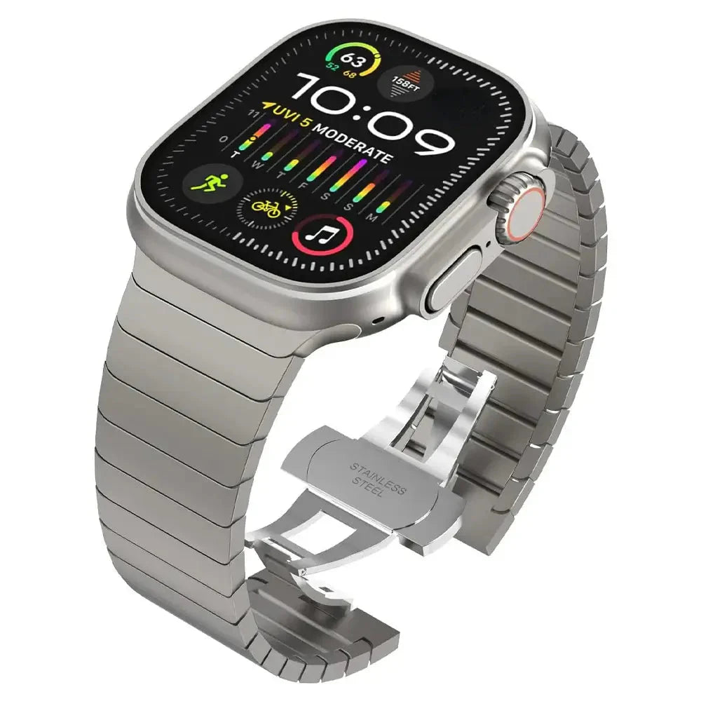 Stainless Steel Apple Watch Band - Stylish Durable Design