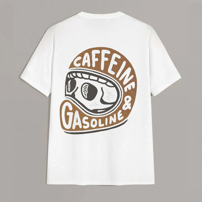 Caffeine & Gasoline Graphic Cotton T-shirt Unisex