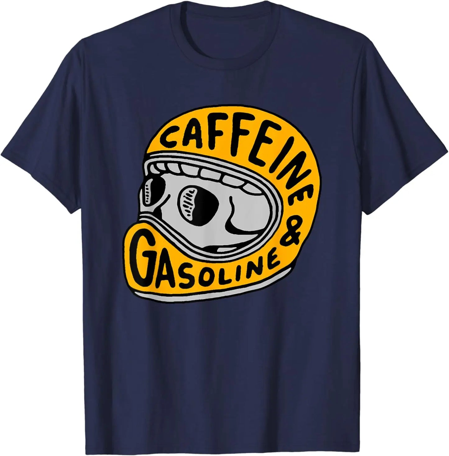Caffeine & Gasoline Graphic Cotton T-shirt Unisex