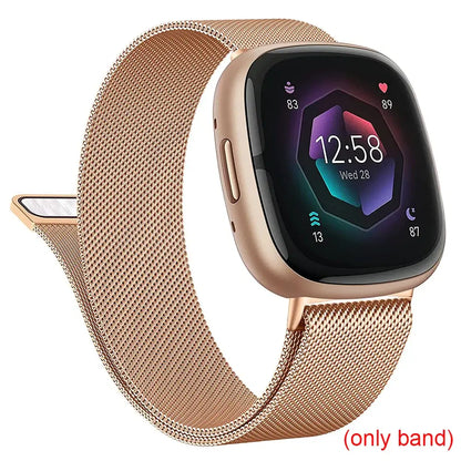 Fitbit Versa & Sense Magnetic Steel Band - Elegant Design