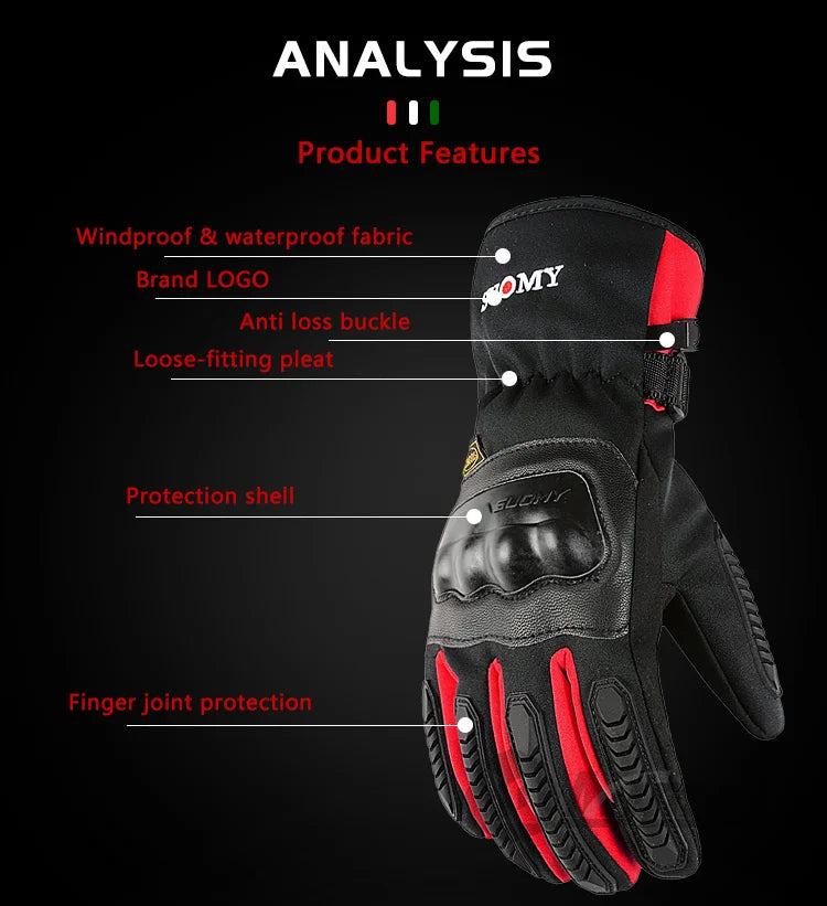 Winter Warm Gloves Touch Screen Waterproof Windproof