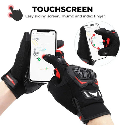 Gloves Summer Riding Hard Knuckle Touchscreen Gloves