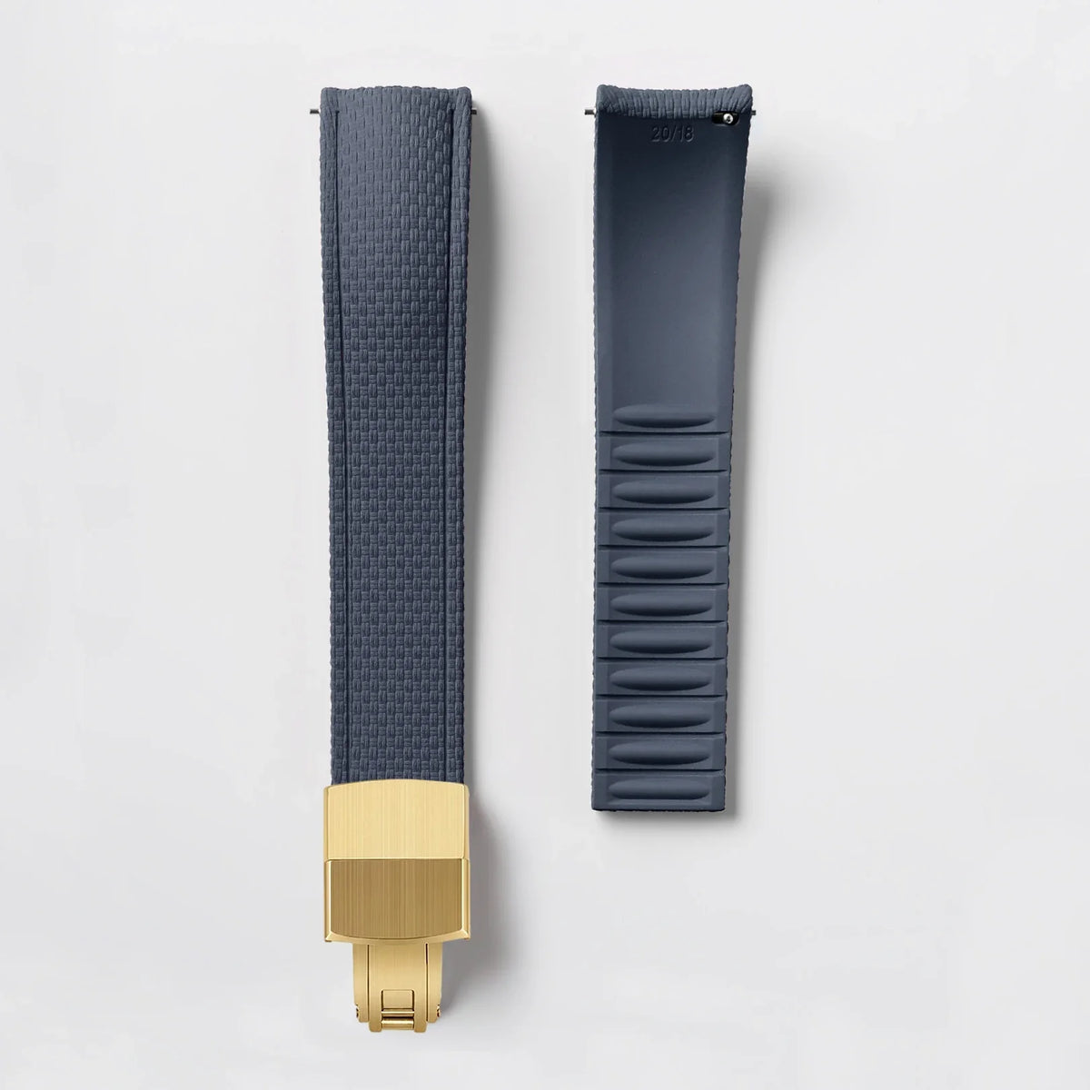 Samsung Galaxy Watch 7, 6, 5, 4 & FE Curved-End FKM Rubber Band
