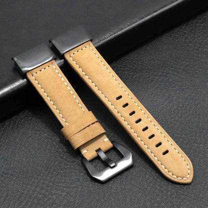 Garmin QuickFit 22/26mm Stitched Leather Buckle Band