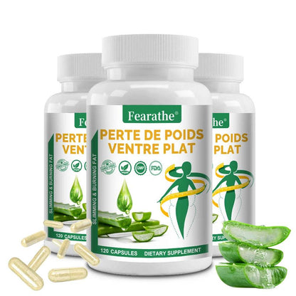 Aloe Vera Extract Capsules, Detox Cleansing and Digestive Support, Promote Gut Health, 120 Capsules