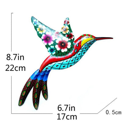 Metal Hummingbird Bird Wall Decor