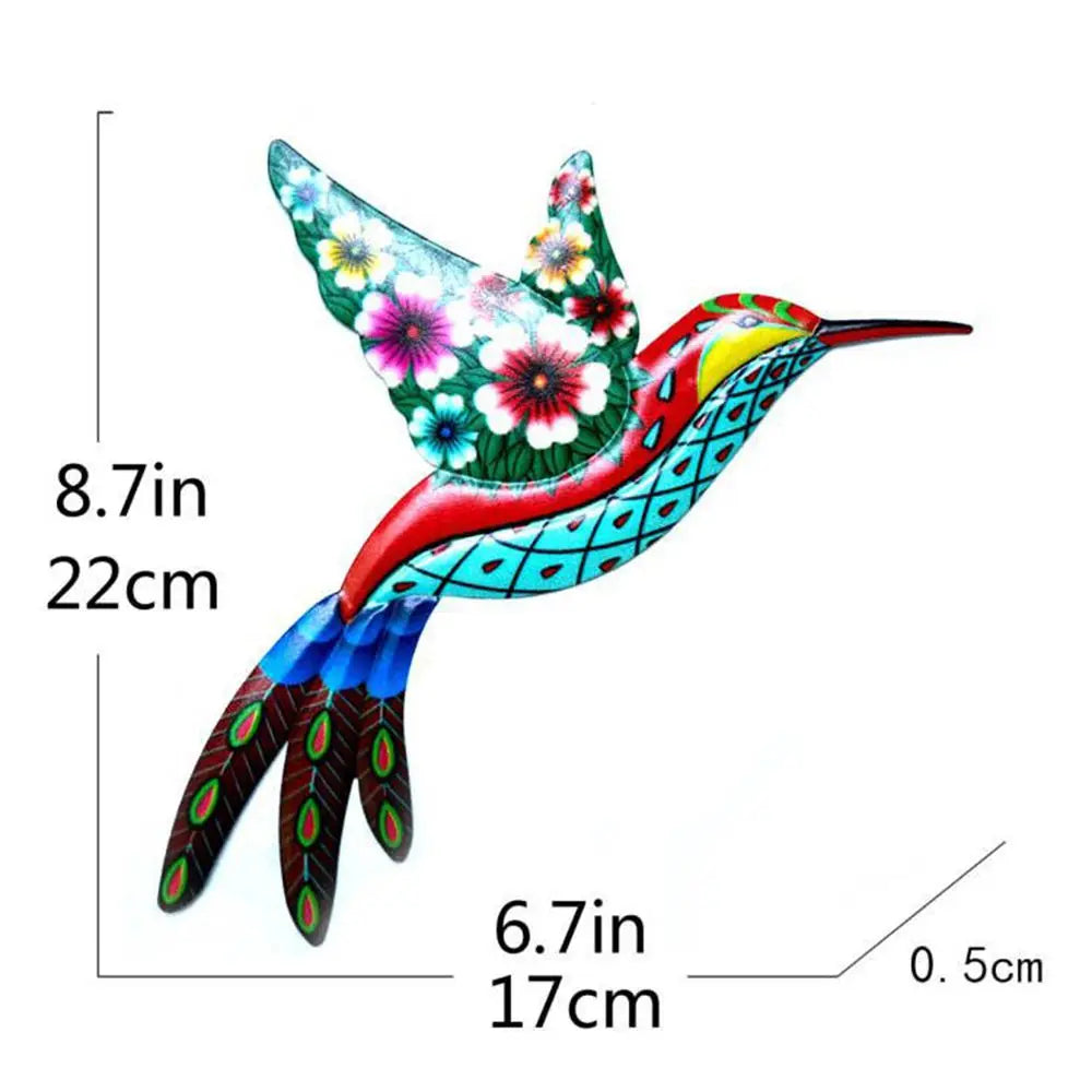 Metal Hummingbird Bird Wall Decor