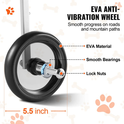 VEVOR Pet Freedom 2-Wheel Dog Wheelchair