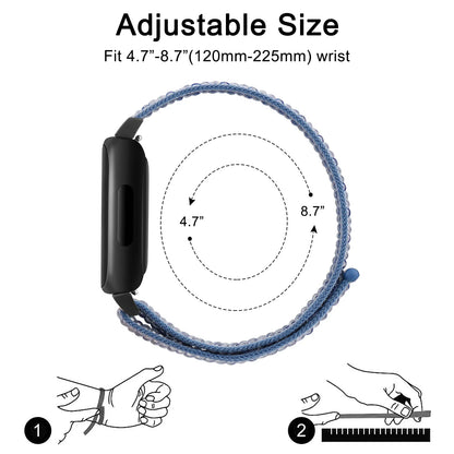 Fitbit Inspire 3 Nylon Strap - Comfortable Sport Band