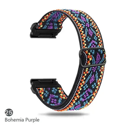 Garmin Elastic Nylon Band - Stylish, Comfortable - QuickFit