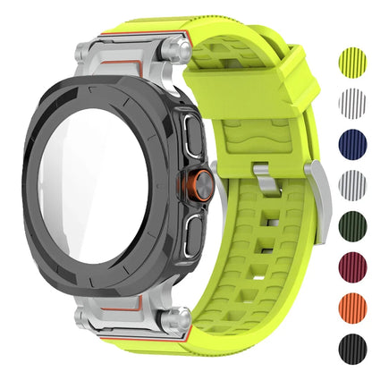 Samsung Galaxy Watch Ultra & Ultra 2 Silicone Band & Protective Case