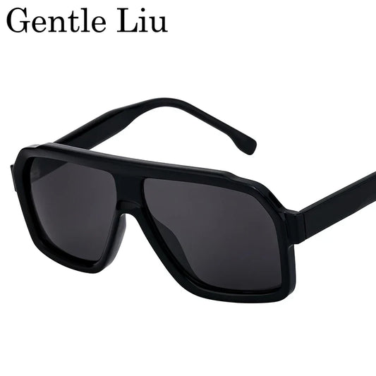 Oversized Square Sunglasses Men Women Big Frame 2025 Luxury Brand Vintage Shield Eyewear For Male Outdoor Driving Shades UV400
