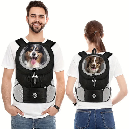 Dog Shoulder Carrier Backpacks Comfortable Front Backpack Carrier for Biking Hiking Camping