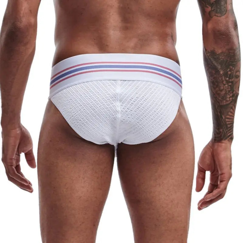 Men's JOCKMAIL JM364 - Old School Brief White