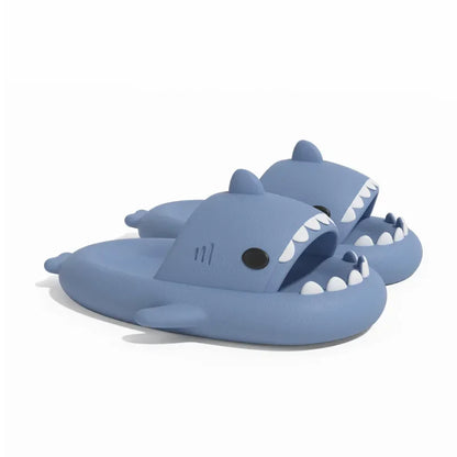 2024 New Summer Shark Slippers Women Slides Men Bathroom Flip Flops Home Anti-Skid Flat Shoes Outdoor Children's Funny Sandals