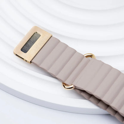 Garmin QuickFit 22/26mm Ribbed Magnetic Leather Band