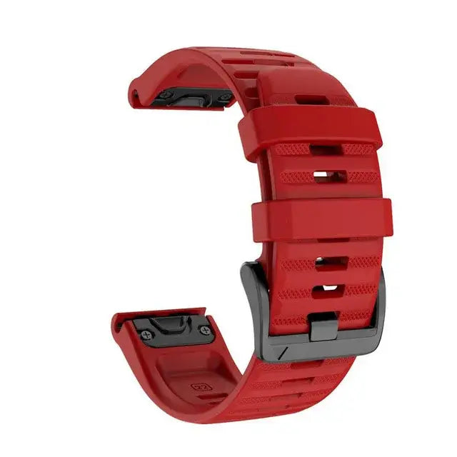 Garmin QuickFit 22/26mm Silicone Band, Solid or Two-Tone Perforated