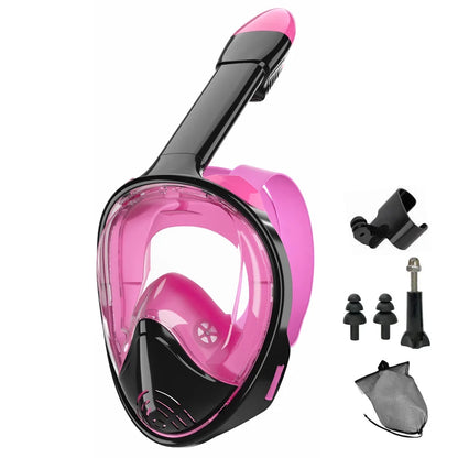 Professional Snorkeling Diving Mask Underwater Scuba Full Face Snorkel Mask Anti Fog Goggles for Kids Adult Swimming Equipment