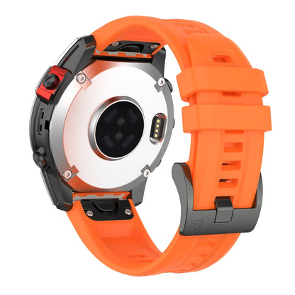 Garmin QuickFit 20/22/26mm Silicone Band with Double Keepers