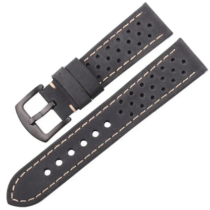 TicWatch Pro 5, Pro 3 & E3 Perforated Leather Rally Band