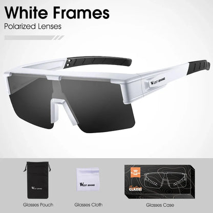 WEST BIKING Cycling Glasses Photochromic UV400 Protection
