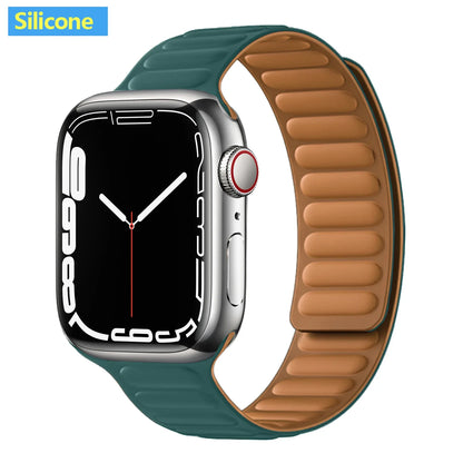 Apple Watch Leather Band - Premium Magnetic Loop Strap