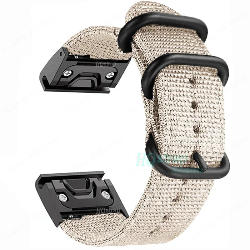 Garmin QuickFit 22/26mm Canvas Nylon Band with Buckle