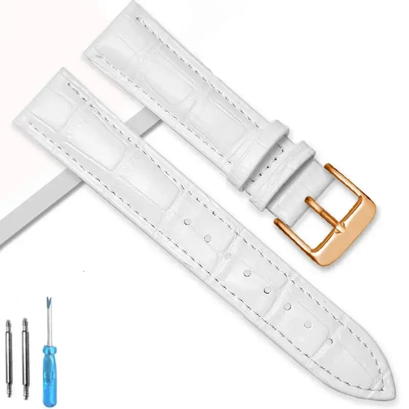 TicWatch Pro 5, Pro 3 & E3 Crocodile-Embossed Leather Buckle Band