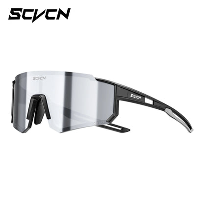 SCVCN Hot Outdoor Photochromic Sunglasses Sports Bike Cycling Glasses Man Women MTB Driving Bicycle Hiking Eyewear UV400 Goggles