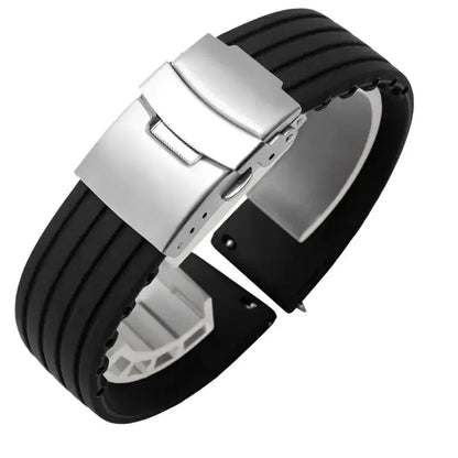 Suunto Race, Vertical & 9 Peak Ribbed Silicone Band, Folding Clasp