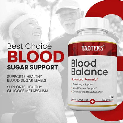 Blood Balance - Supplement, Supports Regulated Blood Sugar and Blood Pressure, Glucose Metabolism, 120 Capsules