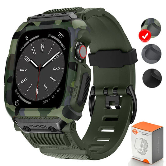 Apple Watch Camouflage Rubber Strap - Waterproof and Durable