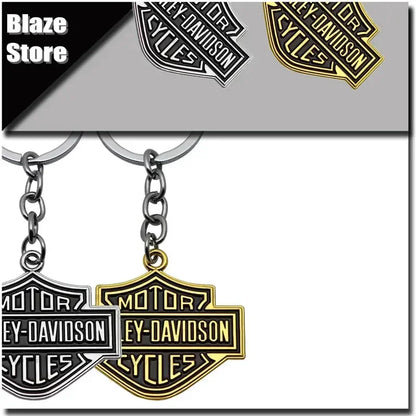 Minimalist style Metal motorcycle key chain