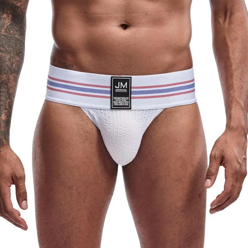 Men's JOCKMAIL JM364 - Old School Brief White
