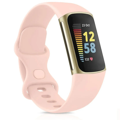 Fitbit Charge 5 6 Silicone Band - Comfortable Stylish Design