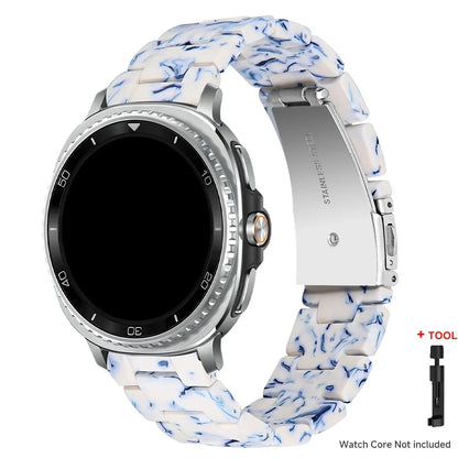 Samsung Galaxy Watch8, 9 & Ultra Resin Link Band, 40 Patterns