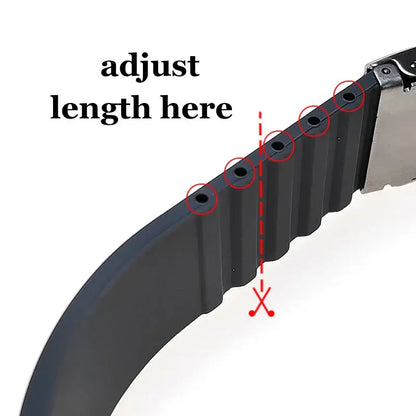 Huawei Watch & Watch GT Trim-to-Fit Silicone Band, Folding Clasp