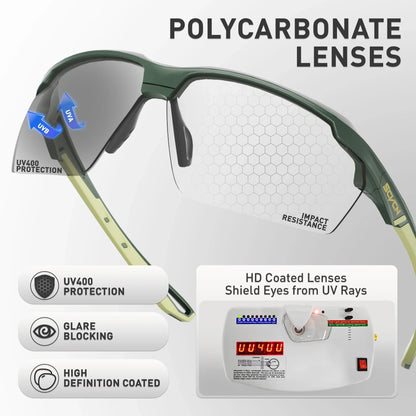 SCVCN Photochromic Bike Glasses UV400 Men Women Cycling Sunglasses MTB Mountain Outdoor Sports Eyewear Driving Fishing Camping