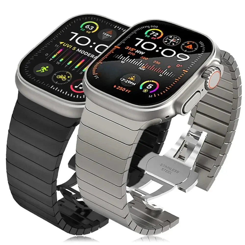 Stainless Steel Apple Watch Band - Stylish Durable Design