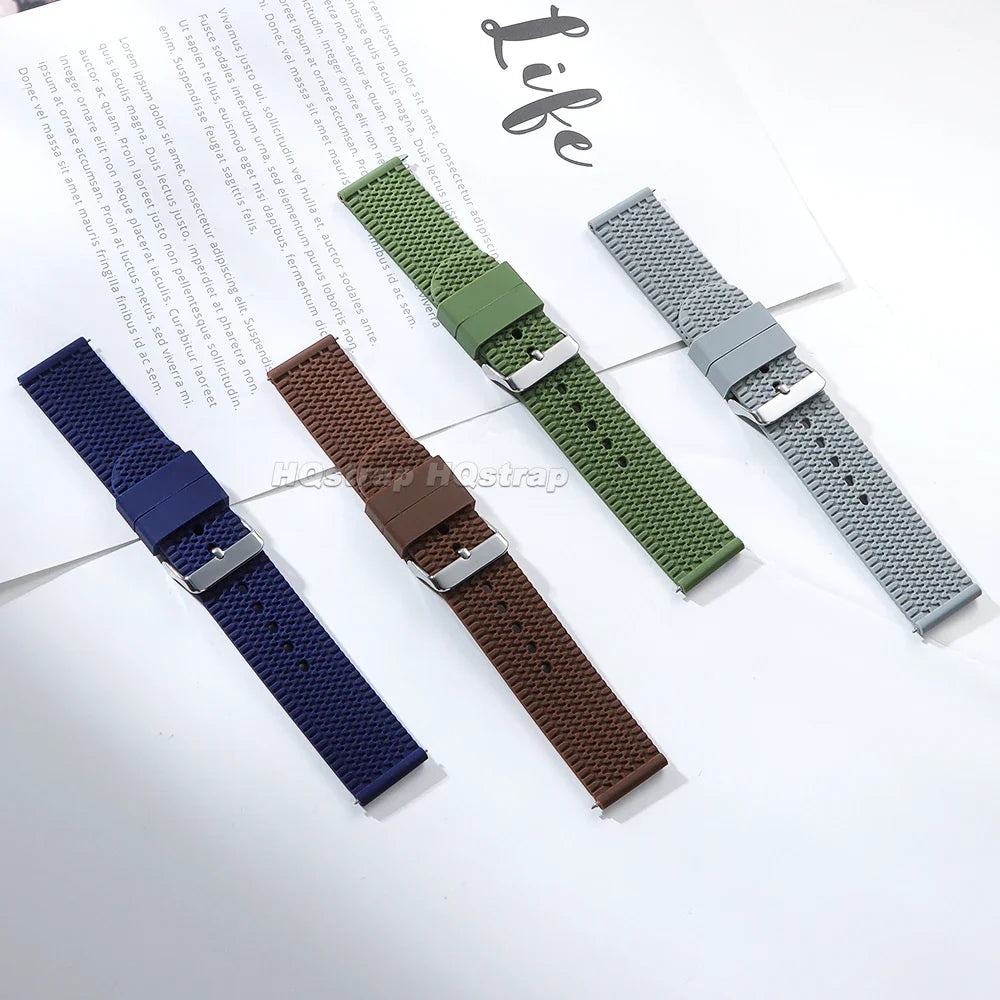 Samsung Galaxy Watch 7, 6, 5, 4 & FE Tread Pattern Silicone Band