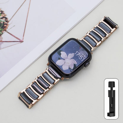 Apple Watch Ceramics+Steel Bracelet/Band Series 11/10/9/8/7/6/5/4/ SE / Ultra 1/2/3