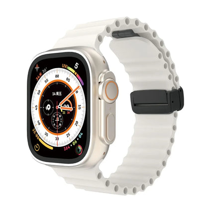 Apple Watch Silicone Strap - Soft Flexible Magnetic Design